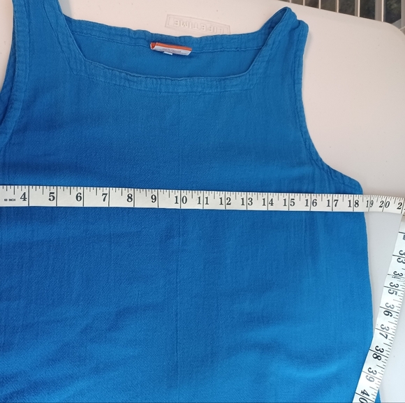 Oh My Gauze Sleeveless Lagenlook Minimalist Beach 100% Cotton Gauze Maxi Dress - Picture 10 of 15